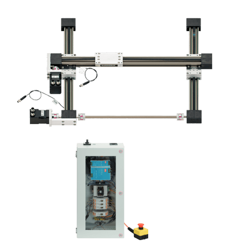 Flat Linear Robot - Stepper Motors with Encoder, Working Space 300x300 mm